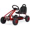 Iron Pedal Powered Ride On Car Go Kart for Kids with Adjustable Seat